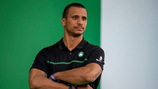 Joe Mazzulla in a weird spot, but has inhereted 'great staff' for interim coach role taken at the Auerbach Center (Celtics)